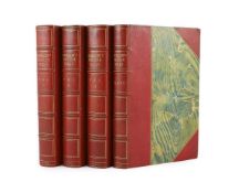 ° ° Seebohm, Henry - A History of British Birds, 1st edition, 4 vols, half red morocco gilt, with 68