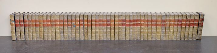 ° ° Scott, Sir Walter - The Waverley Novels, 48 vols, 8vo, half calf with marbled boards, A & C.