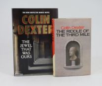 ° ° Dexter, Colin - 2 works - The Riddle of the Third Mile, 1st edition, signed on title page by the