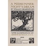 ° ° Shakespeare, William - A Midsummer-Night's Dream. pictorial title, 40 coloured and mounted