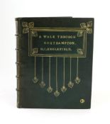 ° ° Englefield, Henry Charles, Sir - A Walk Through Southampton, 4to, rebound green morocco gilt,