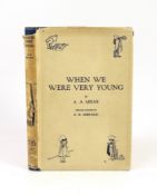 ° ° Milne, A.A - When We Were Very Young, 1st edition, 1st printing, second state with ix to foot of