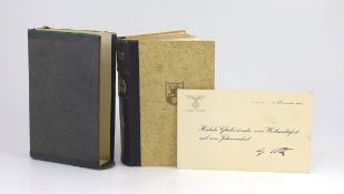 ° ° Hitler, Adolf - Mein Kampf, wedding edition, given to a married couple in the Third Reich,