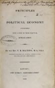 ° ° Malthus, Rev. Thomas R. - Principles of Political Economy Considered. With a view to their