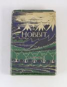 ° ° Tolkien, John Ronald Reuel - The Hobbit, 2nd edition, 11th impression, with colour frontispiece,