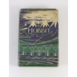 ° ° Tolkien, John Ronald Reuel - The Hobbit, 2nd edition, 11th impression, with colour frontispiece,