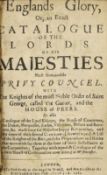 ° ° Restoration - Englands Glory, or, an Exact Catalogue of the Lords of his Majesties Most