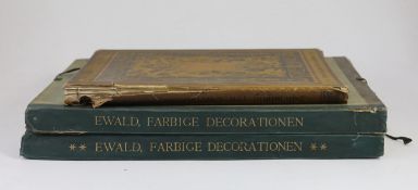 ° ° Ewald, Ernst - Farbige Decorationem alter und Neuer Zeit, 2 vols, folio, with 160 coloured