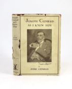 ° ° Conrad, Jessie - Joseph Conrad as I Knew Him, 1st edition, with ink inscription, ‘’To my dear