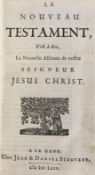 ° ° 17th century silver mounted binding - Le Nouveau Testament, 12mo, shagreen, with contemporary