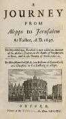 ° ° Maundrell, Henry - A Journey from Aleppo to Jerusalem at Easter, A.D. 1697. 3rd edition (with