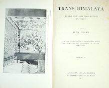 ° ° Hedin, Sven - Trans-Himalaya. Discoveries and Adventures in Tibet. 3 volumes, 1910-1913. First