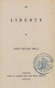 ° ° Mill, John Stuart - On Liberty. First Edition. original blind-ruled and gilt decorated cloth.