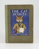 ° ° Pope, Jessie - The Cat Scouts, 1st edition, illustrated with 8 colour by Louis Wain, 4to,