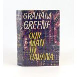 ° ° Greene, Graham - Our Man in Havana. 1st ed. original cloth with unclipped d/j. 8vo. Heinemann,