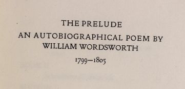 ° ° Doves Press, London - Wordsworth, William - The Prelude: An Autobiographical Poem, one of 155,