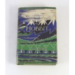 ° ° Tolkien, John Ronald Reuel - The Hobbit, 2nd edition, 13th impression, with colour frontispiece,
