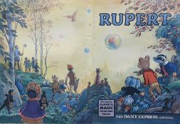 ° ° After Alfred Bestall (1892-1986) - 1968 Rupert Bear Annual printer’s proof of the cover, from