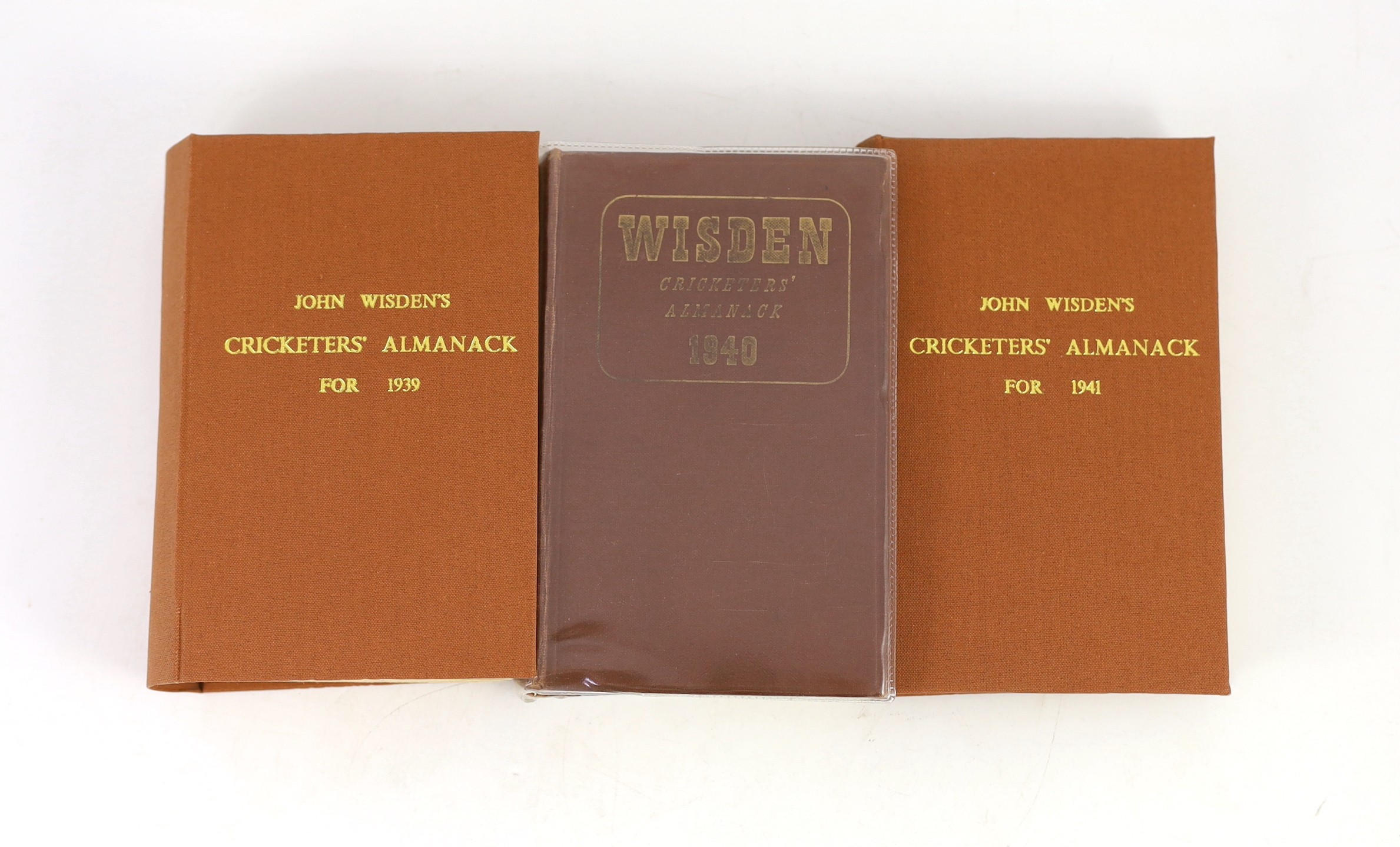 ° ° Wisden, John - Cricketers Almanack for the Second World War Years - 1939 (76th edition) - - Image 2 of 3