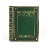 ° ° Swinburne, Algernon Charles - Songs Before Sunrise, one of 650, 4to, fine green morocco gilt
