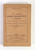 ° ° Wisden, John - Cricketers’ Almanack for 1883, 20th edition, original paper wrappers, spotting to