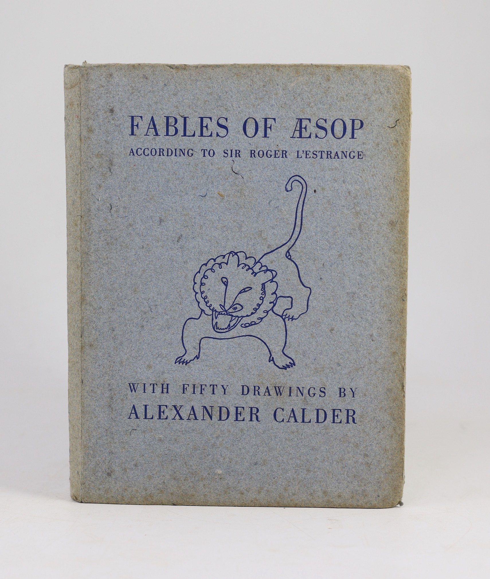 ° ° Aesop - Fables, one of 595, on Auverge handmade paper, illustrated by Alexander Calder, 4to,