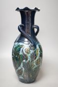 A Lauder Barum pottery ‘bird’ vase, 39cm