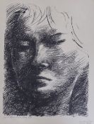 Emilio Greco (1913-1995), limited edition print, Head study, signed in pencil and dated 1955, 108/