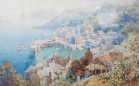 Henry H. Wimbush (fl.1881—1904), View At St. Mawes near Falmouth, watercolour, signed18 x 28cm