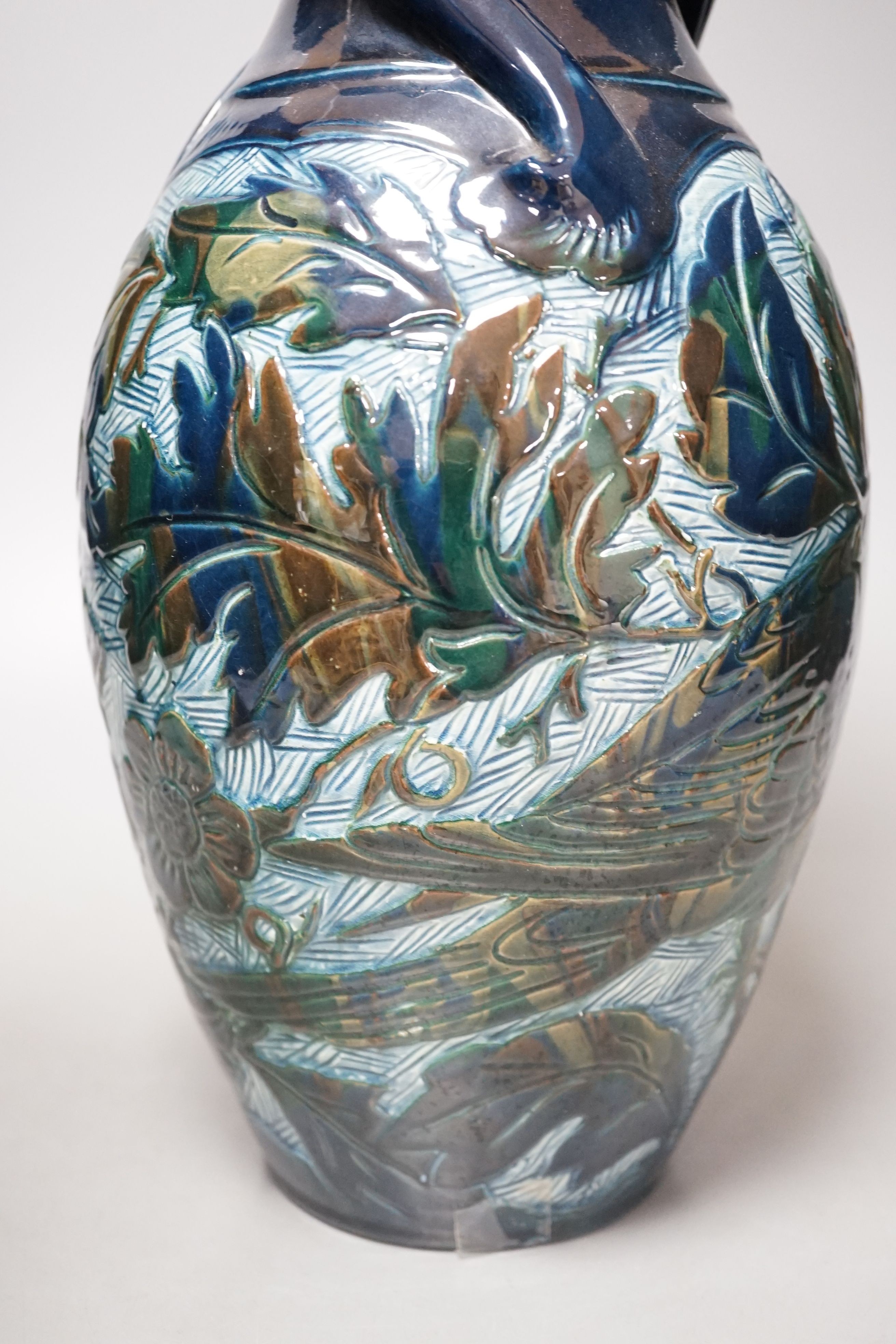 A Lauder Barum pottery ‘bird’ vase, 39cm - Image 3 of 4