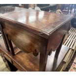 A George III mahogany commode, altered, width 50cm depth 39cm height 48cm