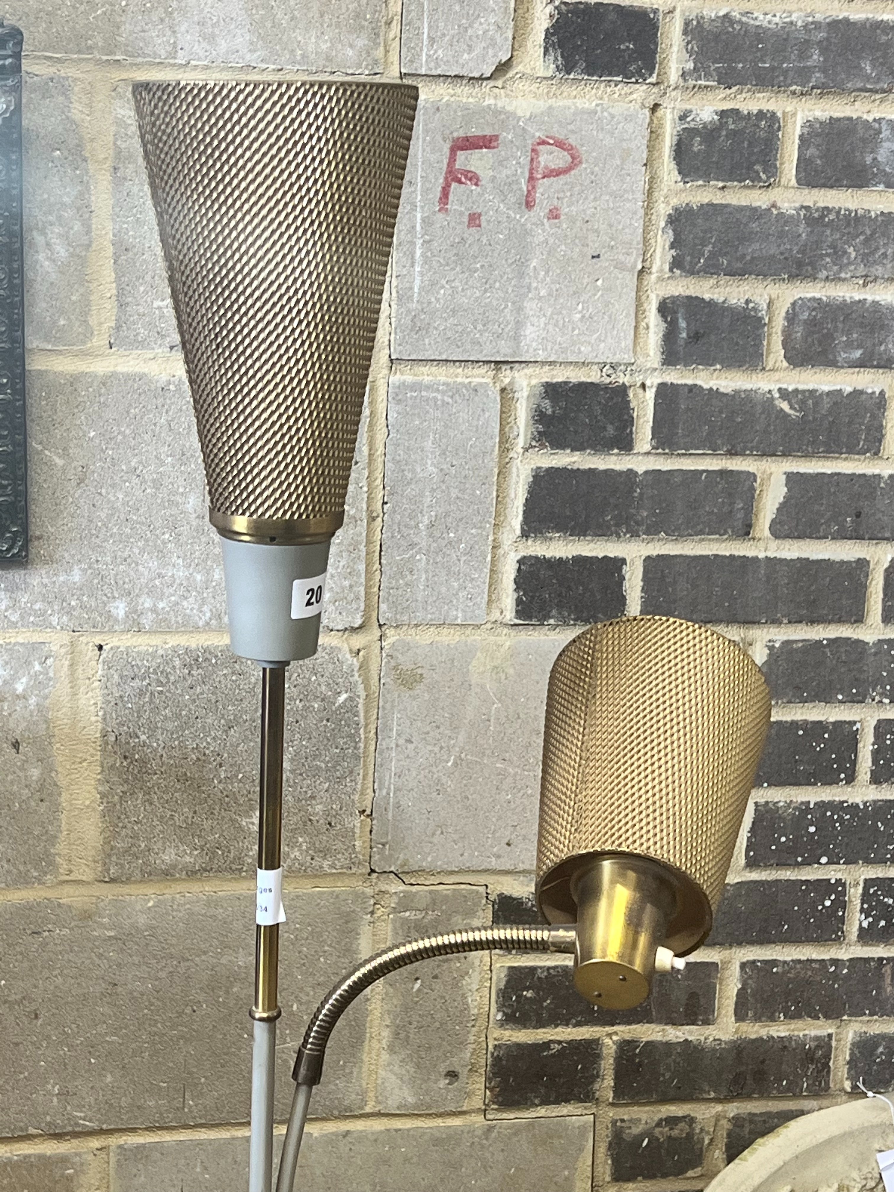 A 1950s standard lamp, height 159cm - Image 3 of 4
