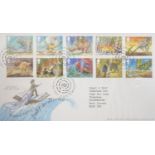 A Great Britain stamp collection in albums with decimal mint commemoratives and First Day Covers