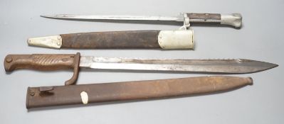 A German bayonet and another