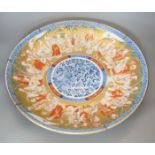 A large Japanese Imari ‘immortals’ dish - 46cm diameter