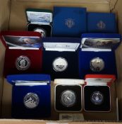 Cased Royal Mint UK silver proof coins – a 2006 1oz. ,Britannia £2, a 2012 QEII Diamond Jubilee £