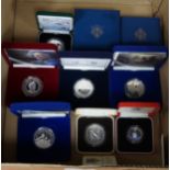 Cased Royal Mint UK silver proof coins – a 2006 1oz. ,Britannia £2, a 2012 QEII Diamond Jubilee £