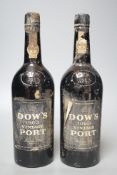 2 bottles of Dows 1963 vintage port
