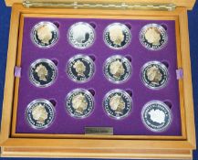 A cased Royal Mint QEII Golden Jubilee collection of twenty four Commonwealth silver proof coins