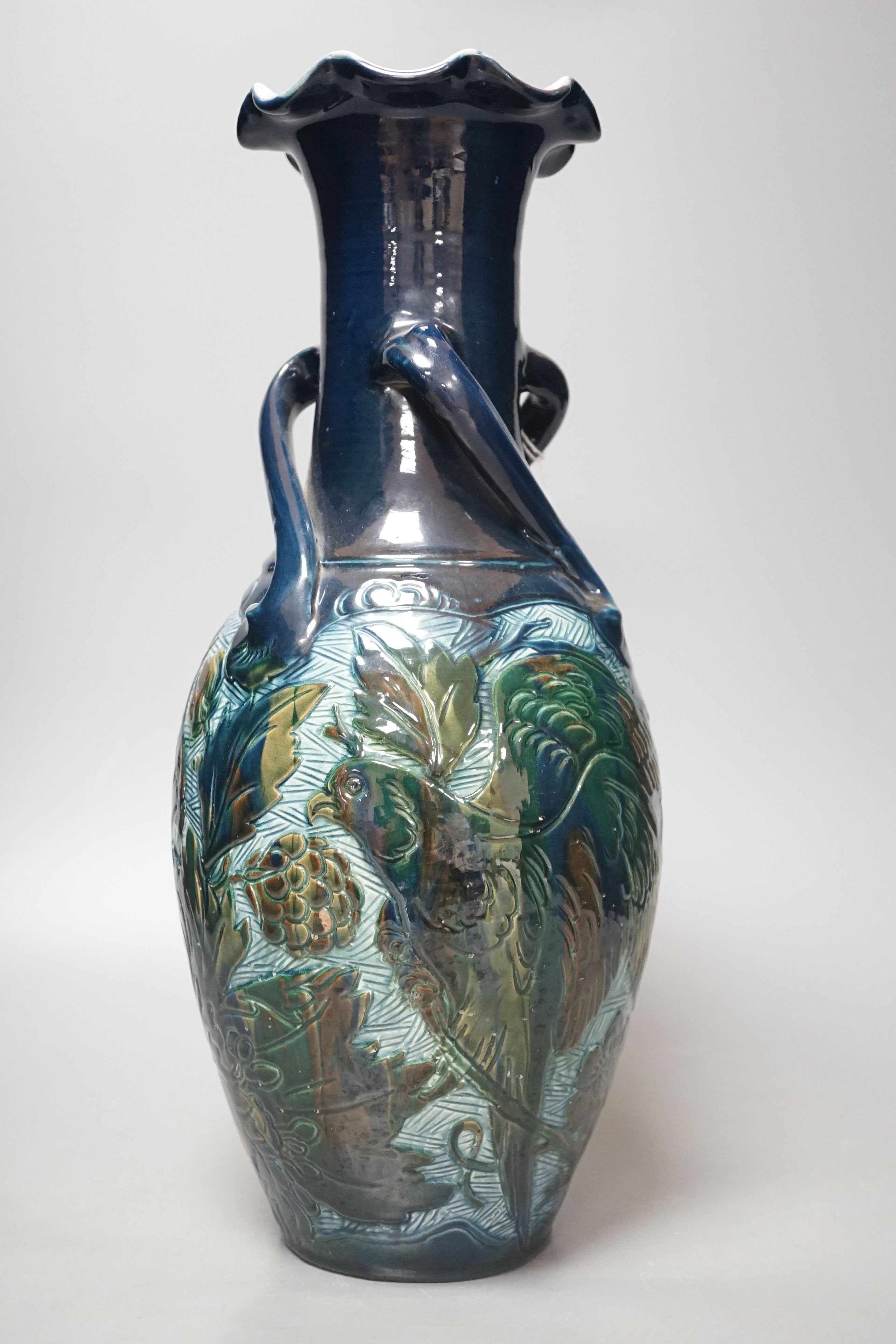 A Lauder Barum pottery ‘bird’ vase, 39cm - Image 2 of 4