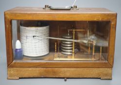 A barograph by Wilson Warden and Co-31 cms wide.