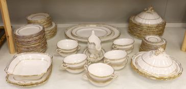A Spode Sheffield pattern dinner service, pattern no. R568 Comprising a pair of vegetable dishes and