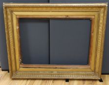A large Victorian gilt picture frame - 112 x 136cm