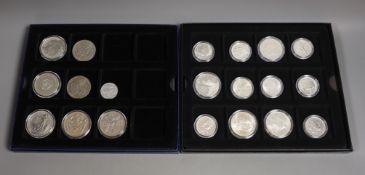 UK cupronickel and Westminster Historic silver coins of great Britain and Westminster US classics