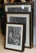 Two 18th century engravings of the Duke of Marlborough, after vander Werf, 63.5 cm x 42cm, and The