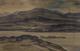 George Graham (British 1881-1949) watercolour, Loch scene, signed, 26 x 39cm