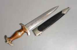 A German Third Reich SA dagger, Solingen blade, 37 cms long.
