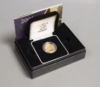 Royal Mint UK 2006 gold proof sovereign, cased with certificate