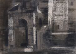 § § John Piper (1903-1992) 'Westminster School I’ (L114)lithograph in colours on wovesigned in
