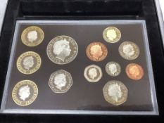 A cased Royal Mint UK proof coin year set for 2009 including the scarce Kew Gardens 50 pence